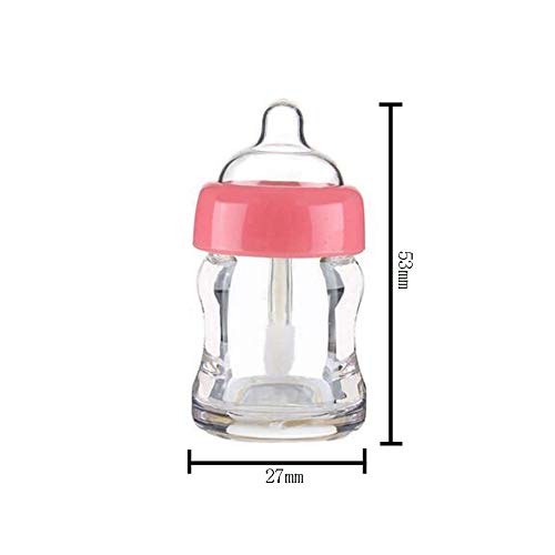 6 Pieces Empty Lip Gloss Tubes Reusable Lip Gloss Containers Milk Bottle Shaped Lips Gloss Tube 7 ml Empty Refillable Lips Gloss Bottles DIY Cosmetics Lipstick Containers, Pink image 5