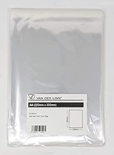A4 Cello Card Bags, VDL Self Seal Cellophane Display Envelopes for Cards and Prints (25)