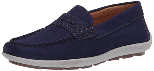 Image of Driver Club USA Kids' Kids Made in Brazil Fashion Genuine Leather Driving Loafer with Penny Detail