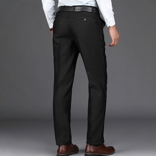 Men's Wrinkle-Resistant Dress Pants Slim Fit Stretch Formal Suit Pant Fit Flex Flat Front Dress Pants3