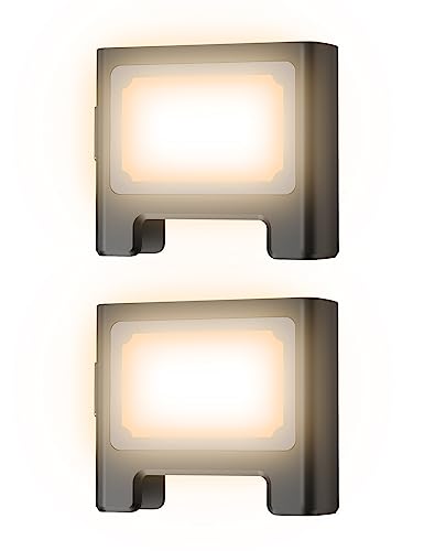 ANXRE Luz de Relleno LED para Palo Selfie, 1 Luce Recargables con 3 Modos de Color y 9 Niveles de Brillo para trípode de Palo Selfie (Negro)