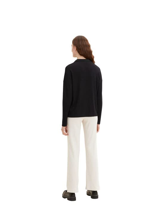 Polo de manga larga TOM TAILOR mujer de algodón casual chic 2