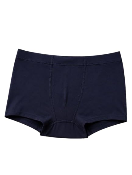 Men's Premium Cotton Stretch Trunk Underwear Solid Navy Blue Boxer Brief Soft Breathable Mid Rise Innerwear Comfortable Elastic Waist Daily Men's Trunks-image-32