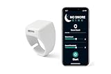No Snore Ring, Smart Anti-Snoring Device with App Control, Comfortable One-Size Design, White