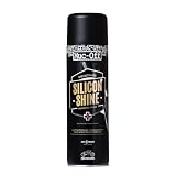 Muc-Off Motorcycle Silicon Shine, 500 ml - Innovativo Spray Lucidante al Silicone per Moto, Dona una Finitura Lucida - lo Spray al Silicone Protegge e Fa Scivolare Via lo Sporco