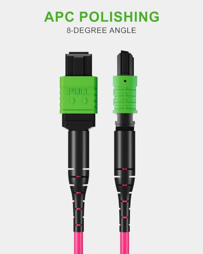 Image of VANDESAI OM4 MPO-16 Fiber Patch Cable, Multimode Female Type B, 5M /16.4FT