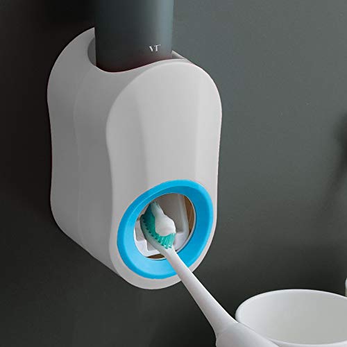 lEPECQ Toothpaste Dispenser, Toothpaste Squeezer Automatic Hands Free Wall Mounted for Washroom Shower Bathroom