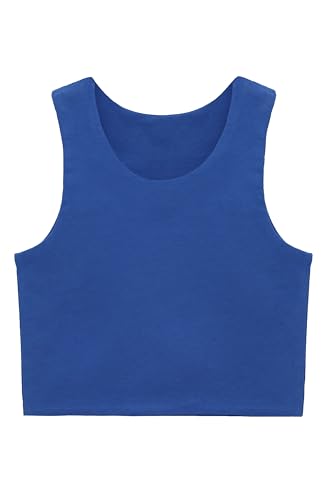 Image of Lilax Girls' Double Lined Sleeveless Basic Crop Tank Top