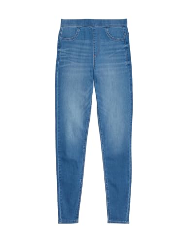 Image of Marks & Spencer Womens Light Wash High Rise Skinny Fit Jegging