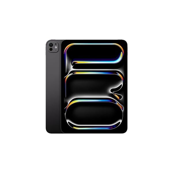 Apple iPad Pro 11-Inch (M4): Built for Apple Intelligence, Ultra Retina XDR Display, 256GB, 12MP Front/Back Camera, LiDAR Scanner, Wi-Fi 6E, Face ID, All-Day Battery Life — Space Black