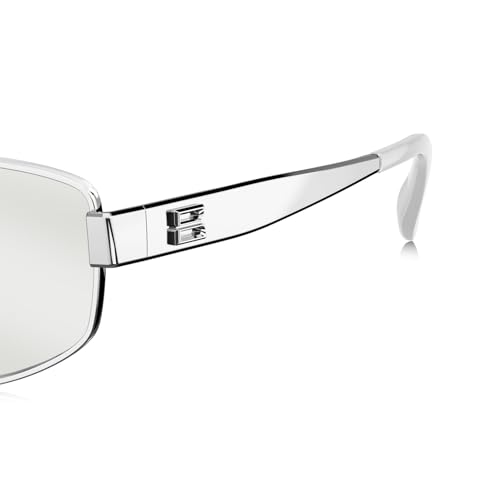 Image of BOLON Unisex Full Titanium Narrow Retro UV400 Sunglasses BX7001 VaCay 57mm | Exclusive Eyewear Brand of EssilorLuxottica