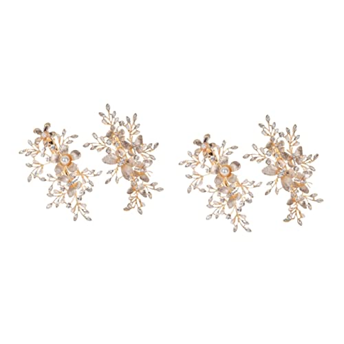 Fleurs et coiffure de mariage romantiques avec 4 clips artisanaux