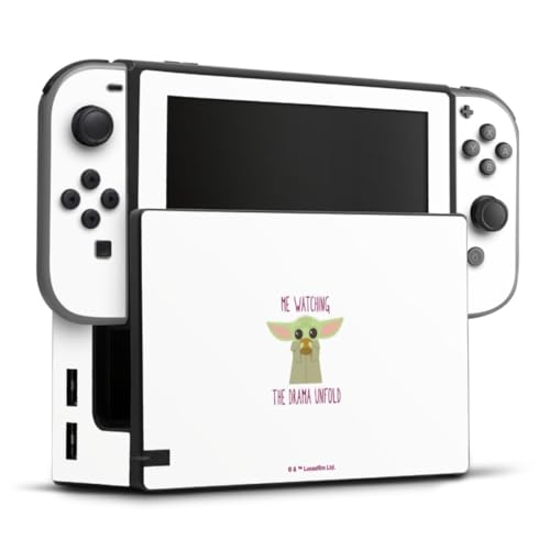 DeinDesign Skin kompatibel mit Nintendo Switch Folie Sticker Star Wars Baby Yoda Fanartikel
