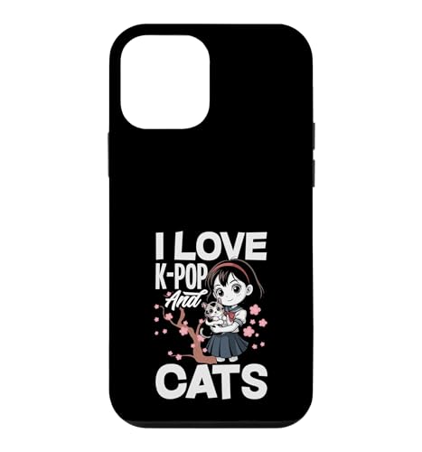 I Love K-Pop And Cats Kawaii K-POP �A�j�� �X�}�z�P�[�X iPhone 12 mini �p