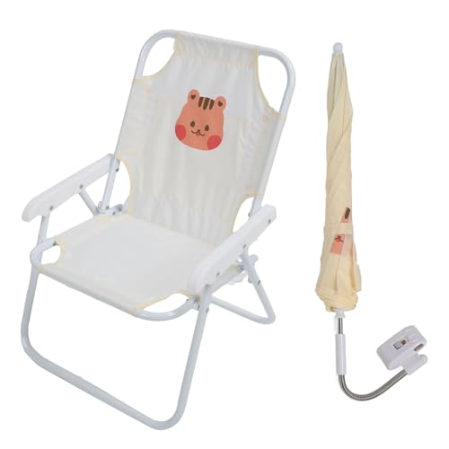 KIMISS Silla de Playa con Paraguas: Lindo