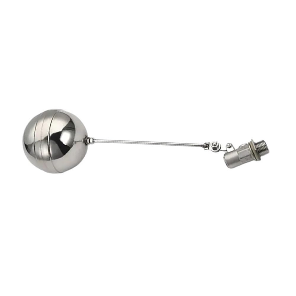 Float Ball Valve 1pc Stainless Steel Float Valve, DN20 Adjustable Water Level Control Ball Rod for Tower