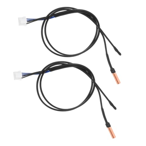 POPETPOP 2 Piezas Termistor Ntc de Alta Precisión para Aire Acondicionado Sensor de Temperatura de Compatible con Sistemas de Climatización y Ambientes Sensibles