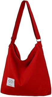 ZhengYue Hobo Bag, Women's Canvas Handbag Crossbody Bag Beach Bag Simple Shoulder Bag Ladies Large Cotton Tote Handbag Girls Shopping Bag for Travel Daily Use