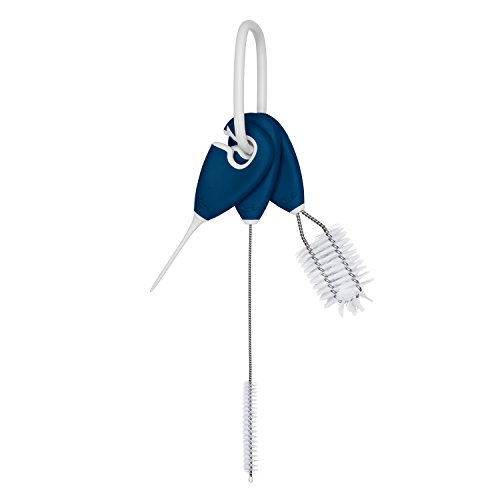 Image of OXO Tot Cleaning Set for Straw & Sippy Cup, Navy