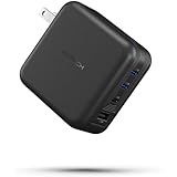 MATECH(マテック)® 充電器 100W Type-C 急速 USB PD【GaN III採用/タイプC+A/折りたたみ式プラグ/MacBook・ノートパソコン・iPhoneシリーズ対応】（Sonicharge 100W Pro X) (ブラック)