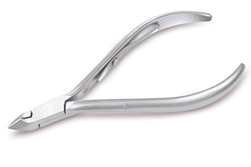 Lunox Professional Premium Cuticle Cutter Trimmer Stainless Steel Manicure and Pedicure Tools | Perfect Nail Care Tool for Manicurist & Spa Pedicurist at Home and Beauty Nail Salon 1/4 Jaw Size 12
