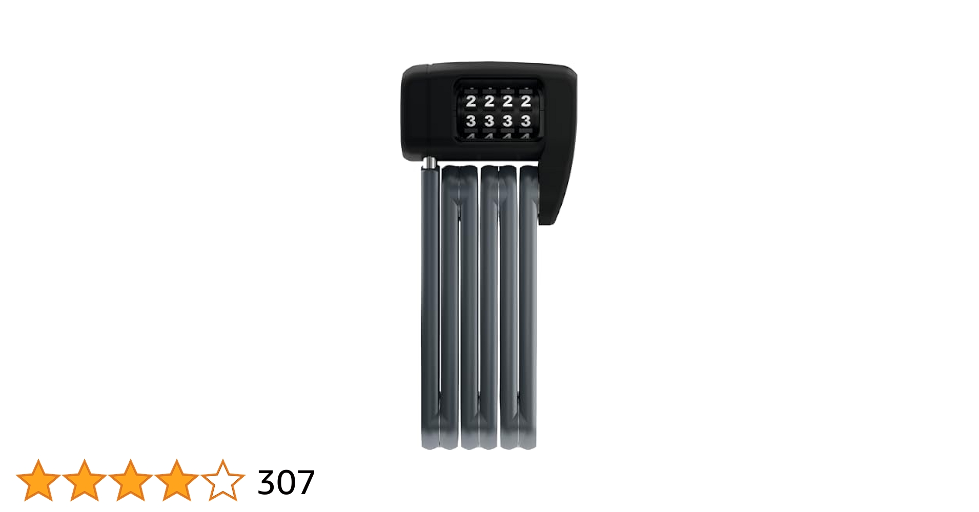 【新品・未使用】ABUS BORDO LITE 6055C（黒） Abus Bordo Lite 6055C Padlock, Unisex, Black, 60 cm - Amazon.com