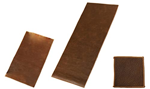 Chemin de table en cuir marron foncé double face pour salle à manger
