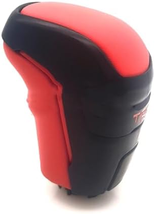 Compatible with Toyota for Tacoma for TRD Pro 2016-2021 Car Automatic Shift Knob Handle Gear Shifter Lever Accessories OEM:PTR57-35170 Gear Lever(Black and no Suture)(Red)