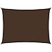 vidaXL Toldo Parasol Lona Protector Solar Sombra de Patio Jardín Terraza Balcón Parque Exterior de Vela Rectangular de Tela Oxford Marrón 4x5 m
