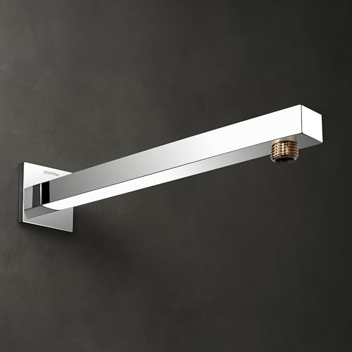 Image of Plantex 21-Inch Shower Arm for Overhead Shower /Stainless Steel Shower Pipe /Wall Mount Bathroom Fitting with -Inch Thread - Pack of 1 (Chrome)