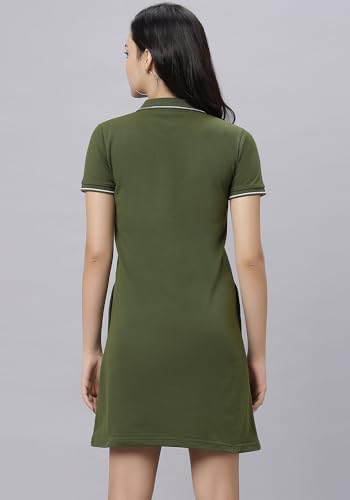 Image of Wear Your Opinion Women's S to 5XL Plus Size PQ Polo Collar Neck Style Midi Tshirt Dress