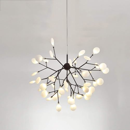 Plafonnier luciole nordique lampe suspendue branche d'arbre design 27 têtes pour chambre et séjour
