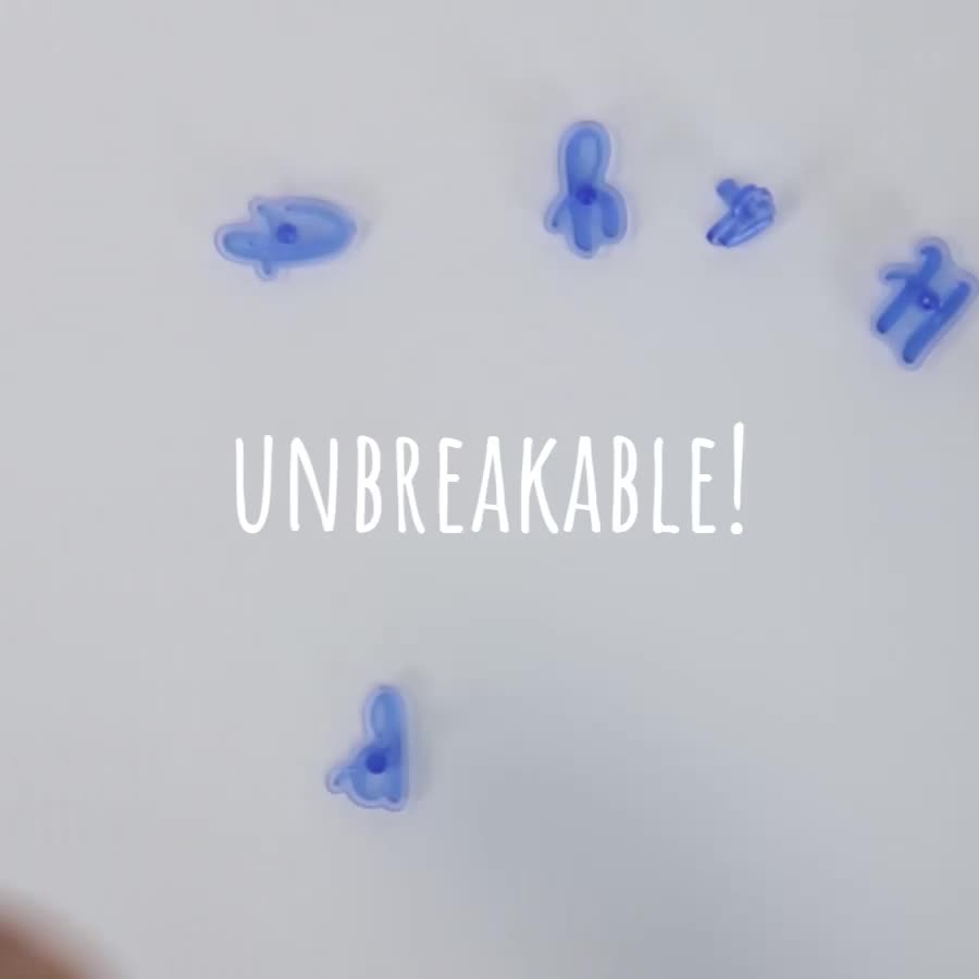 PME FF52 Fun Fonts-Alphabet Stamp Set of 52, Upper and Lower Case, Collection 1, Blue