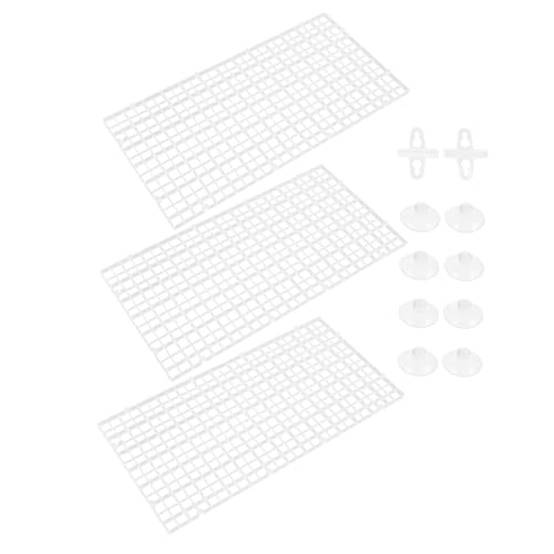 Levemolo 1 セット 水槽 板 水族館吸引ホルダー プール 水族館用吸盤 水槽の仕切りメッシュ のの仕切り の板 メッシュ ネット の 板 塩ビ