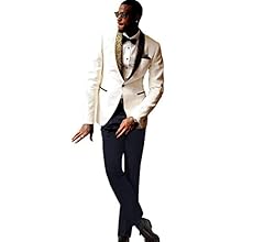 Amazon.co.jp: [YZHEN] メンズ2ピース白スーツワンボタン