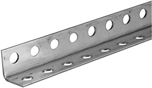 11136 1.25 x 1.25 x 36 in. Perforated Angle in Carbon Steel