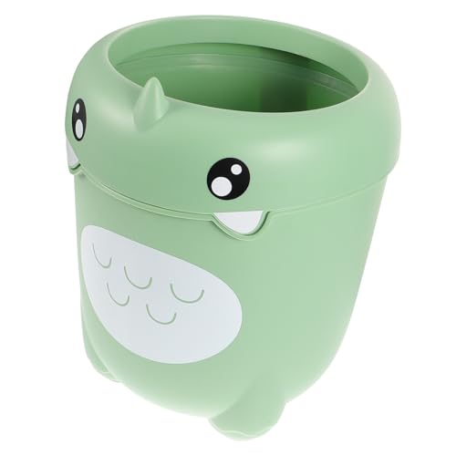 OFFSCH Trash Bin Creative Cartoon Dinosaur Waste Container Lidless Design Capacity Rubbish Bin for Boys for Nursery and Home Decor