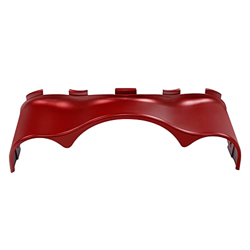 Image of Wicked Red Denim Batwing Outer Fairing Skirt Fit For Harley Touring Electra Glide Street Glide Ultra Limited 2014-2023