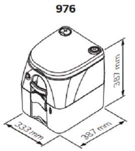 Amazon.co.jp: Dometic ポータブルトイレ 水洗 972 Lサイズ 加圧式