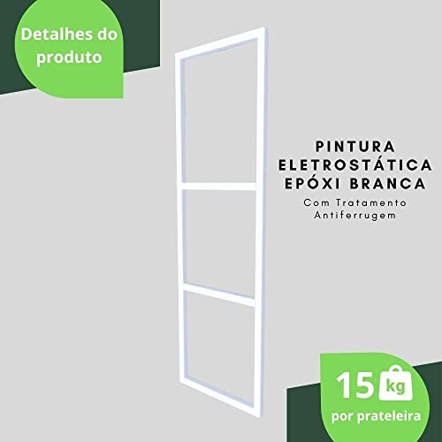 Prateleira Estilo Industrial Suspensa Cozinha 1.20mt B.M