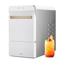 Gevi V2.0 Nugget Ice Maker Countertop 30lbs/24H, Pellet Ice Makers with Self-Cleaning & Energy-Efficient, Chewable Pebble Ice Machine for Home, White