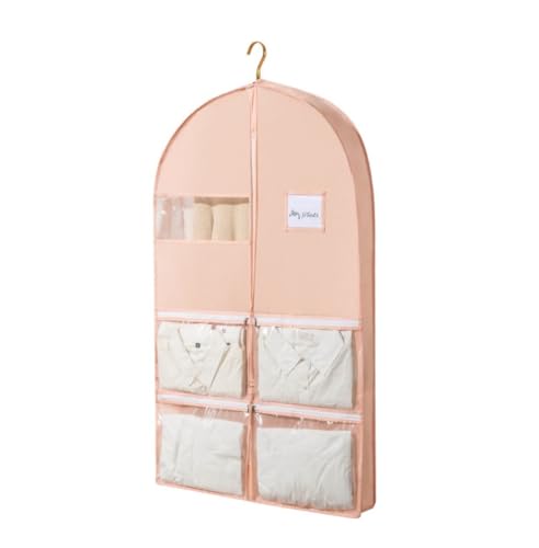 Habrur Clothes Cover 5 Pack Garment Bags Suit Bags With 4