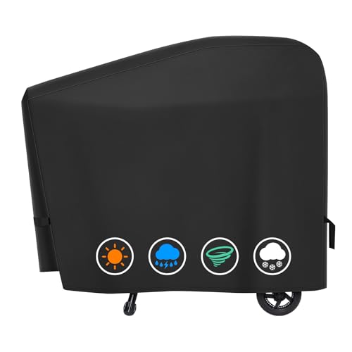 Heavy Duty 600D Polyester Cover Compatible with Recteq RT-B380 Bullseye RT-B380X Wood Pellet Grill Smoker Outdoor Waterproof for Rectec 380/380X Bullseye Deluxe Pellet Grill Cover