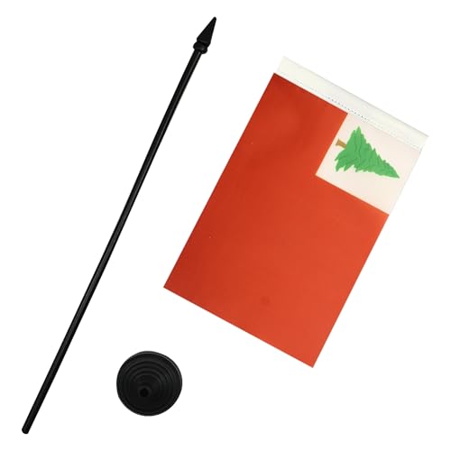Image of New England Table Flag 5'' x 8'' - Continental Desk Flag 21 x 14 cm - Black plastic stick and base - AZ FLAG