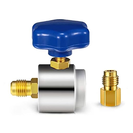 R134A kylmedelsdispenser kan kranventil, TOTMOX 1/4 SAE hane till 1/2 ACME hona R134A tankventil, självtätande kylmedelsdispenser flasköppnare ventil med adapter