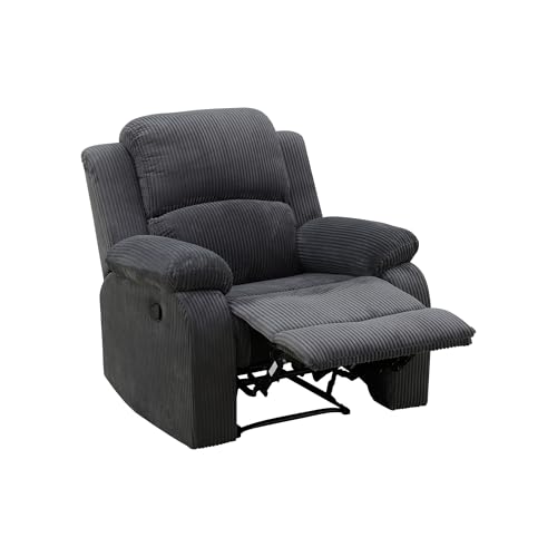 Sillón Plegable Curvo Gris Oscuro miniatura 3