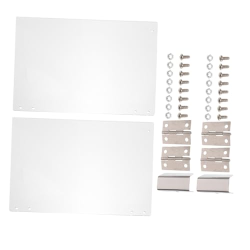 HOLIDYOYO 2pcs Clear Popcorn Machine Door Panels Protective Accessories for Commercial Use Effortless Access Mess Operation Enhanced Protection for Popcorn Makers