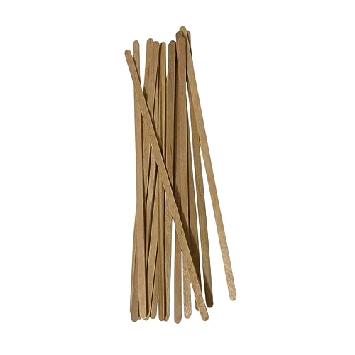 Lista de Palitos de madera de esta semana. 44 100 Palitos de Madera Natural Sin Color Biodegradable para Manualidades, Dimensiones 19 cm x 0.5 cm