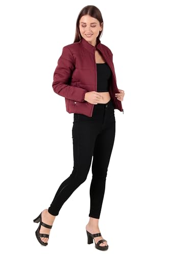 Image of Brazo Cotton Women's Crop Winterwear Jacket - Stylish, Warm, and Comfortable for Ultimate Winter Protection