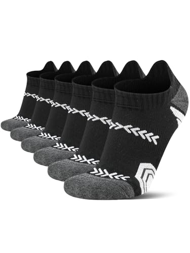 Mens athletic ankle running socks size 9-12,Arch sopport socks for hiking,sports,compression low cut socks,6 pairs
